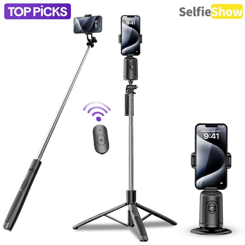 Smart AI Facial Recognition Phone Tripod, 360° Pan & Tilt, Panoramic Tracking & Stabilization for Home & Outdoor Use #GLOBAL PICKS