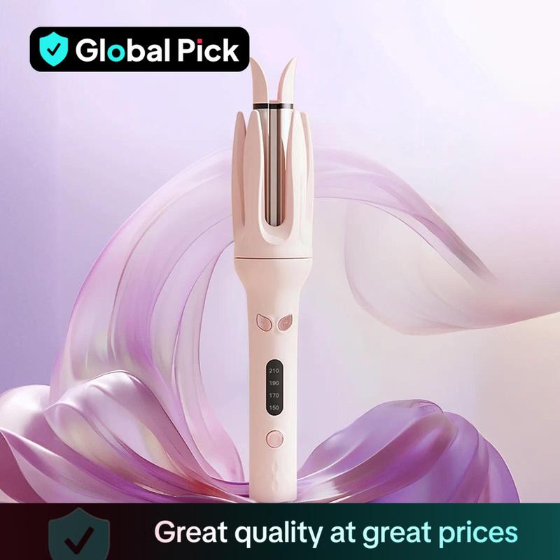 Global Pick Automatic Smart Anti-scald Hair Curler, Electric Rotating Hair Curler, Adjustable Temperature Hair Curling Iron, Hair Styling Tool for Women