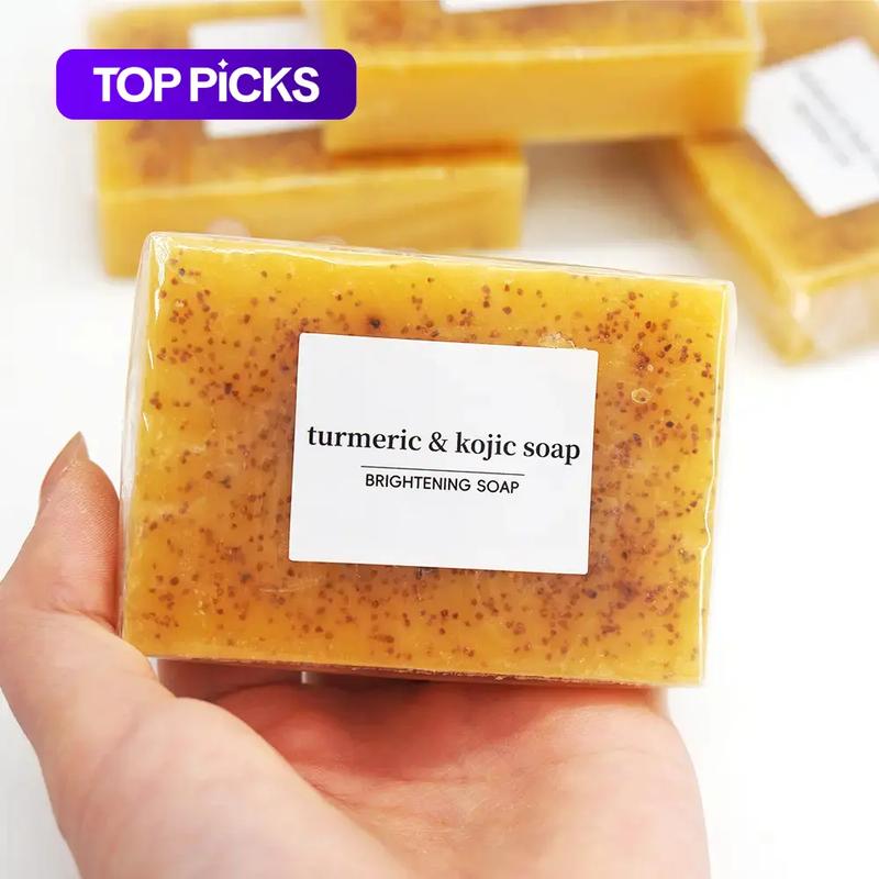 Turmeric and Kojic Acid Cleansing Soaps, Natural Extract Soaps, Women's Care Soaps, Daily Body Cleansing Products, Gifts #TOP PICKS