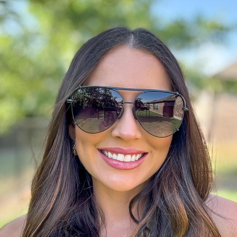 DAX Eyewear Shay Aviator Sunglasses – Hair Friendly & Tangle Free Polarized UV400 Shades for Men & Women