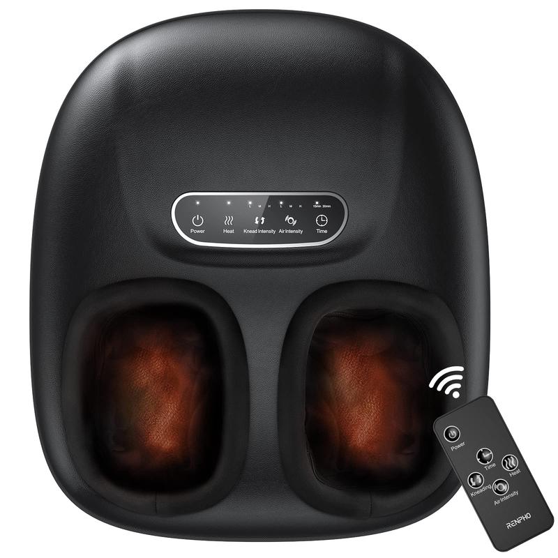 RENPHO Shiatsu Foot Massager with Heat, Air Compression for Circulation, summervibes Foot Massager Machine for Plantar Fasciitis Gift Choice for Man Women Size Up to 11