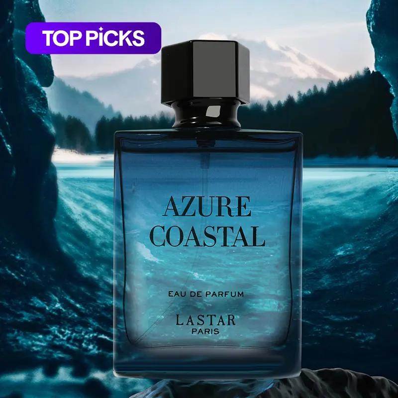 Lastar Men's Pheromone Eau De Toilette, Eau De Parfum, Marine Perfume, Captivating Scent, Romantic Fresh Ocean Lasting Scent for Daytime and Dates, Men's Blue Temptation Aromatic Fragrance #GLOBAL PICKS