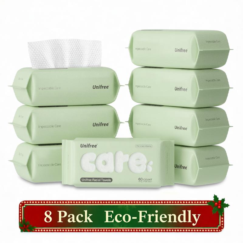 Unifree Disposable Face Towels, Ultra Soft Facial Towel for Skincare & Face Cleansing, Wet & Dry Use, Biodegradable, Lint Free, Gentle for Sensitive Skin, Summervibes, Tiktokshopstockup, Tiktokshopmothersday