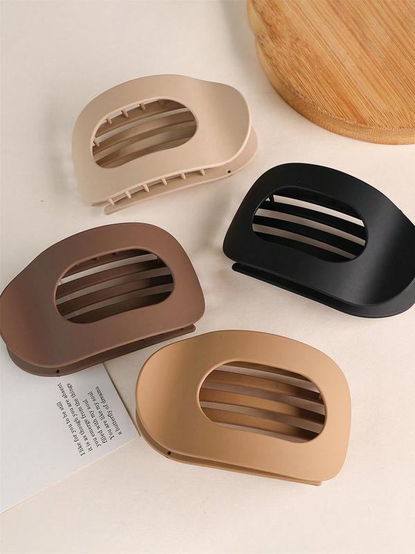 Solid Color Hair Clip, Casual Versatile Hair Accessories for Women, Minimalist Headwear Suitable for Thick Hair, Fashion Hair Accessories for Party, Daily Clothing Decor, Hair Clip Set