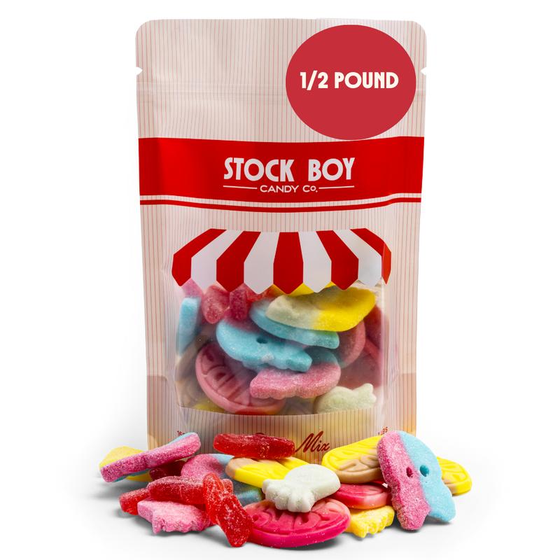 Bubs Mixed Assortment Bag 1/2 Pound - Vegan Gummies Bonbon - Swedish Candy Snack Sweet swedish candy candy  jar   Fruit Chewy Soft Bites Berry