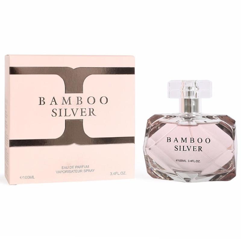 EBC Bamboo Silver Eau De Parfum 100ml/3.4fl.oz Spray Perfume for Women - Woody Floral Fragrance with Citrus Notes & Elegant Scent