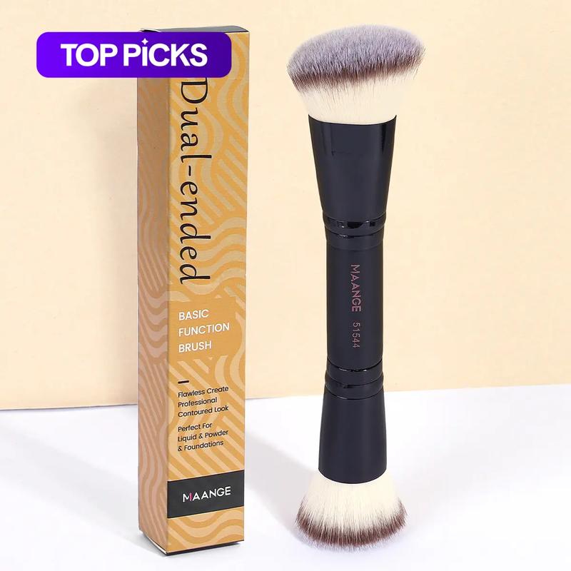 MAANGE Double-Ended Makeup Brushes, Multifunctional Cosmetic Brush for Foundation, Blush, Loose Powder, Highlighter and Contour, Makeup Tools for Daily Summer Makeup, Makeup Blending Brush, Soft Brushes #GLOBAL PICKS