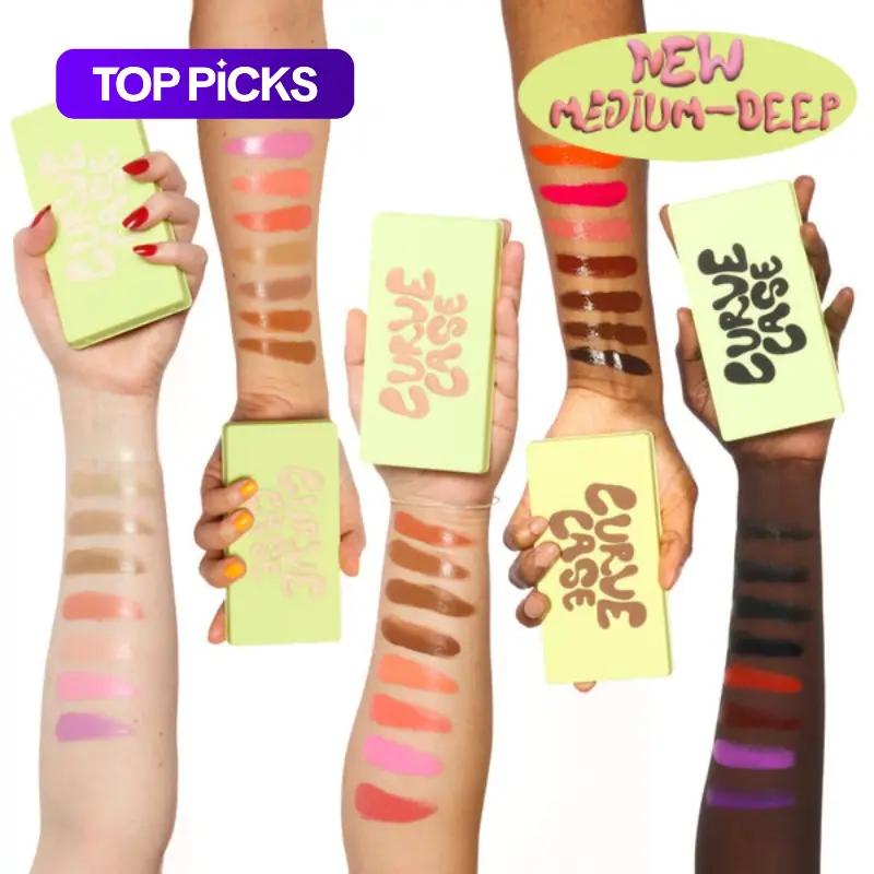 Made By Mitchell Curve Case Cream Makeup Palette, Portable Cream-Based Cosmetic Palette #GLOBAL PICKS