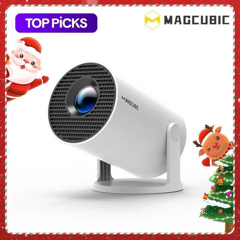 Magcubic HY300Pro Android 14.0 Projector , Dual WiFi6 Wireless 290ANSI Allwinner H726 BT5.4 Bluetooth 1080P 1280*720P Portable Audio Home Video Projector, Multifunctional Projector for Home Cinema, Outdoor, Movie Night, Gift #GLOBAL PICKS