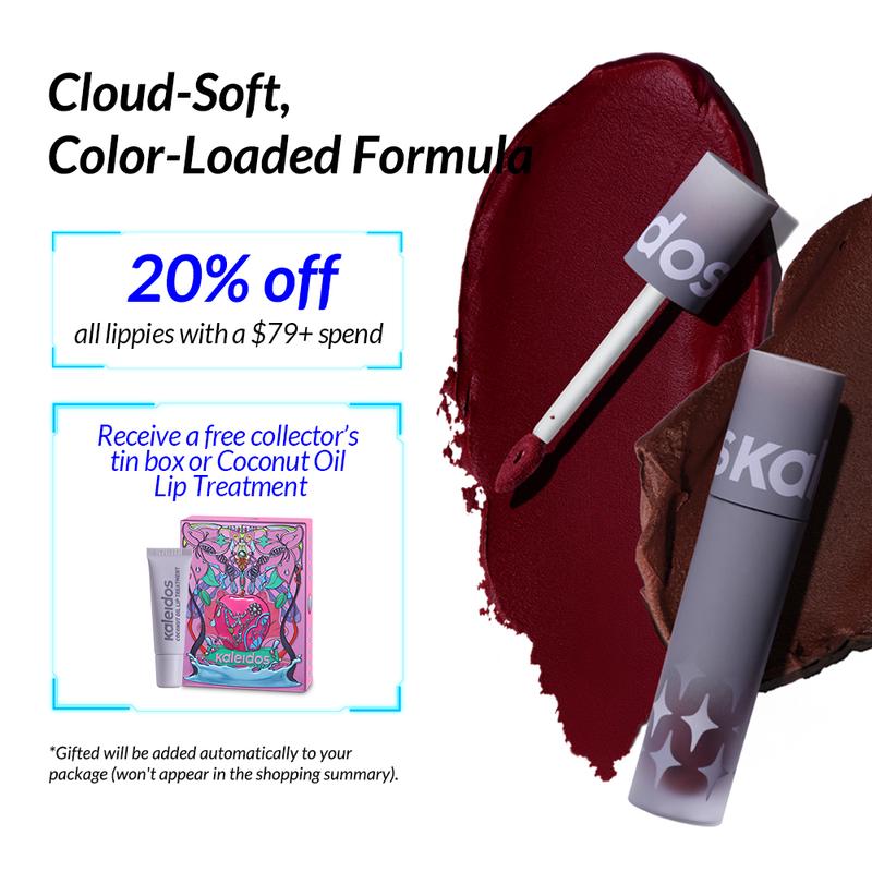 Kaleidos Cloud Lab Lip Clay | Velvety Matte, Lightweight & Long-Lasting, Rich & Buildable Color, Rave Makeup, Festival Makeup, Cosmetic Gift, Lipstick