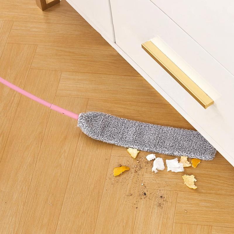 Long Handle Cleaning Broom, 1-Count Crevice Dust Cleaning Brush and, Household Dust Sweeping Mop Cleaning Tool for Bedside, Sofa, Couch and Carpet, Home Care Supplies, Home Cleaning Products, House Cleaning Tools