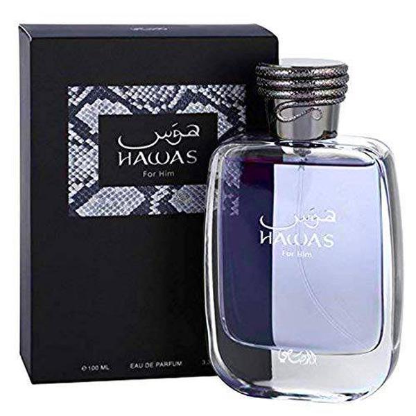 Hawas for Men Eau de Parfum 100ml (3.4 oz) by Rassasi â Men Perfume Fragrance, Long Lasting Aquatic Menâs Perfume