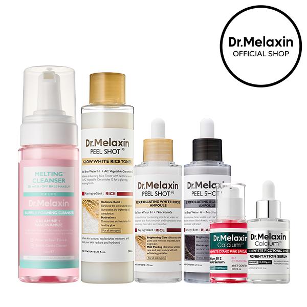 [Dr.Melaxin Official] Lumi Glow Triple Care Set | Korean Cosmetics Pore care & Fades Blemish Marks Exfoliating Deep cleansing Dark Spot Skincare Set