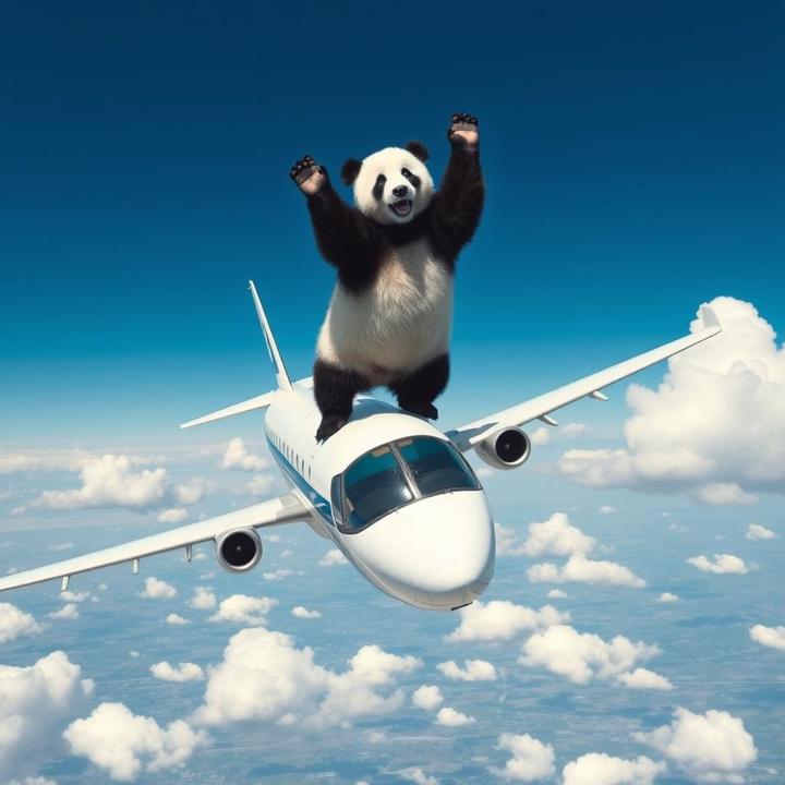Plane Spotter Panda