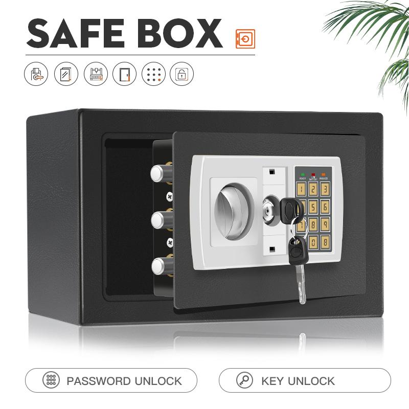 Electronic password Security Box，college dorm saferroomhome ，safe,storage,box office savings, anti-theft safes Mechanical safe box for money key lockbox safebox ——No batteries were provided  Decor fathersdaygift