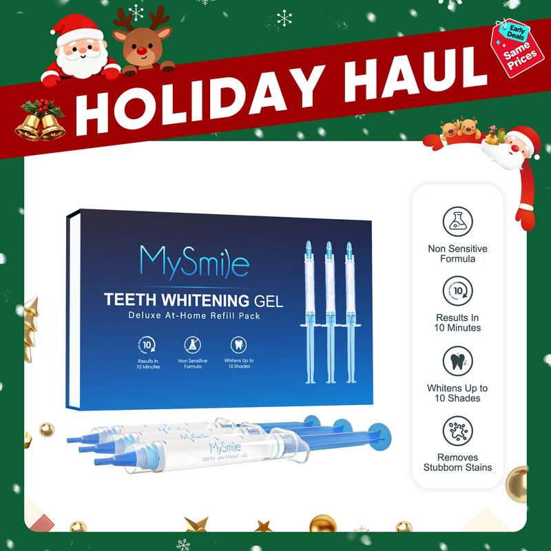 MySmile Teeth Whitening Gel Refills (3-Pack) - 18% Carbamide Peroxide for Sensitive Teeth