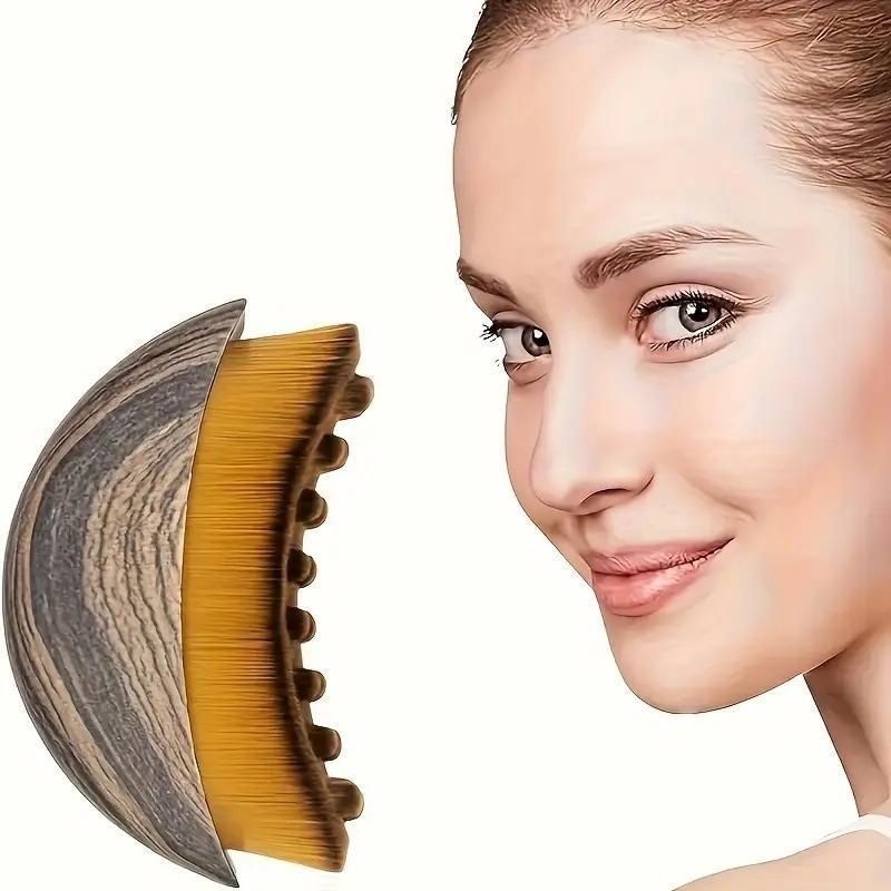 3pcs Lymphatic Contour Face Brush for Jawline & Chin Sculpting – Dry Brushing Massager for Lymphatic Drainage & Facial Fatigue Relief,  Ergonomically Designed to Fit The Skin Precisely