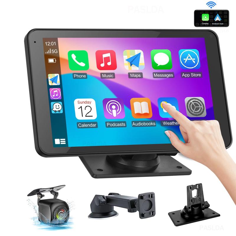 【PASLDA】2026 fathersdaygift-Upgraded Wireless CarPlay Screen for Andriod & Iphone : The Ultimate Portable Car Play Adapter for Seamless In-Car Entertainment