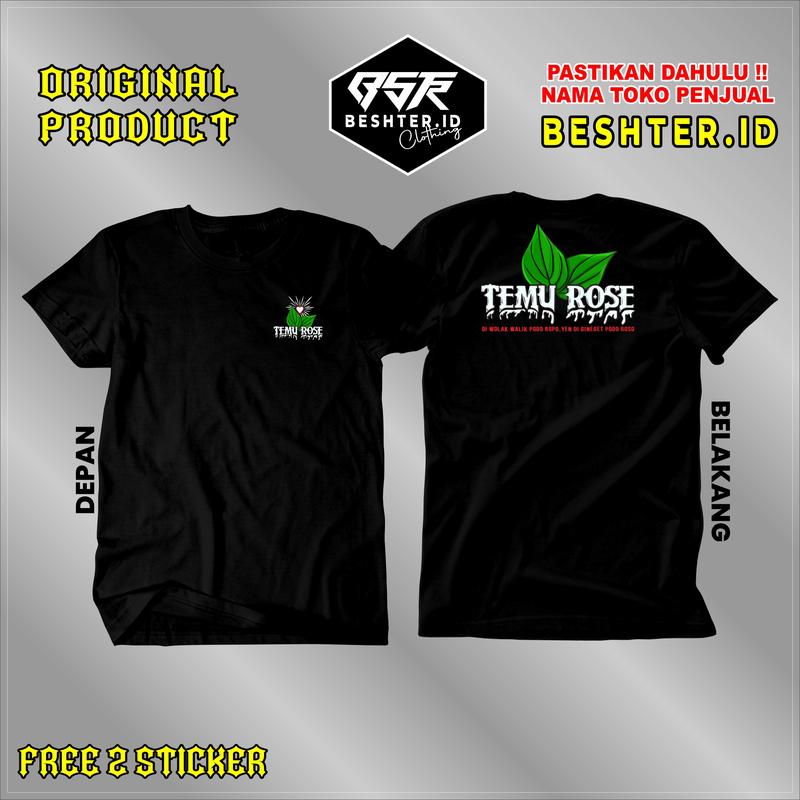 Kaos Temu Rose PSHT - Baju PSHT Temu Ros e - Kaos SH Terate Sablon Distro Katun Keren