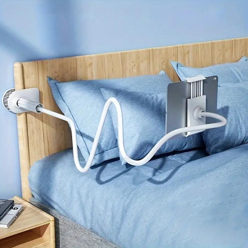 360-Degree Rotating Tablet & Phone Stand, Adjustable Bedside Mount with Flexible Spiral Base, Perfect Bedside Companion for Tablets and Smartphones, Tablet Holder