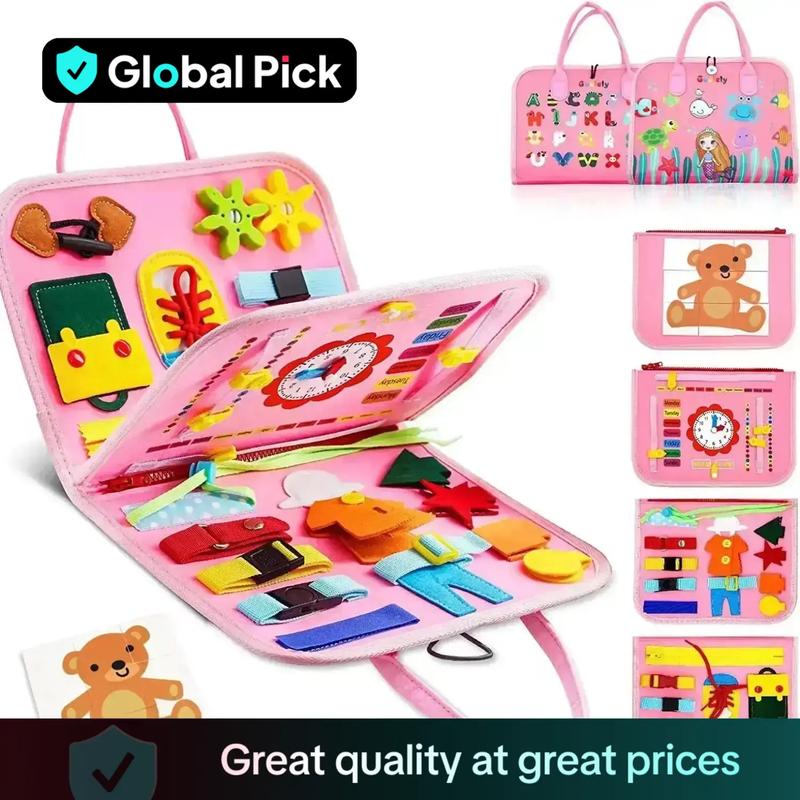 Baby's Creative Toy, 1 Set Fun Early Learning Handheld Preschool Busy Board Activity Sensory Educational Toy for Babies and Toddlers #GLOBAL PICKS