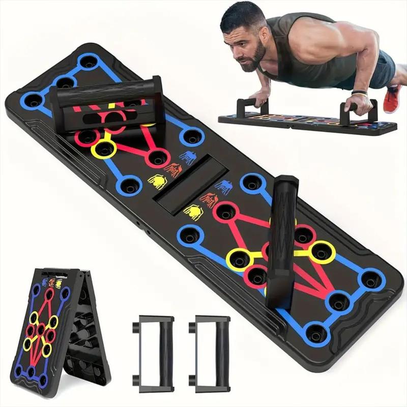 Push-Up Board, Abdominal and Chest Muscle Training Folding Stand, Portable Fitness Equipment for Home Gym, Strength Training Equipment #GLOBAL PICKS