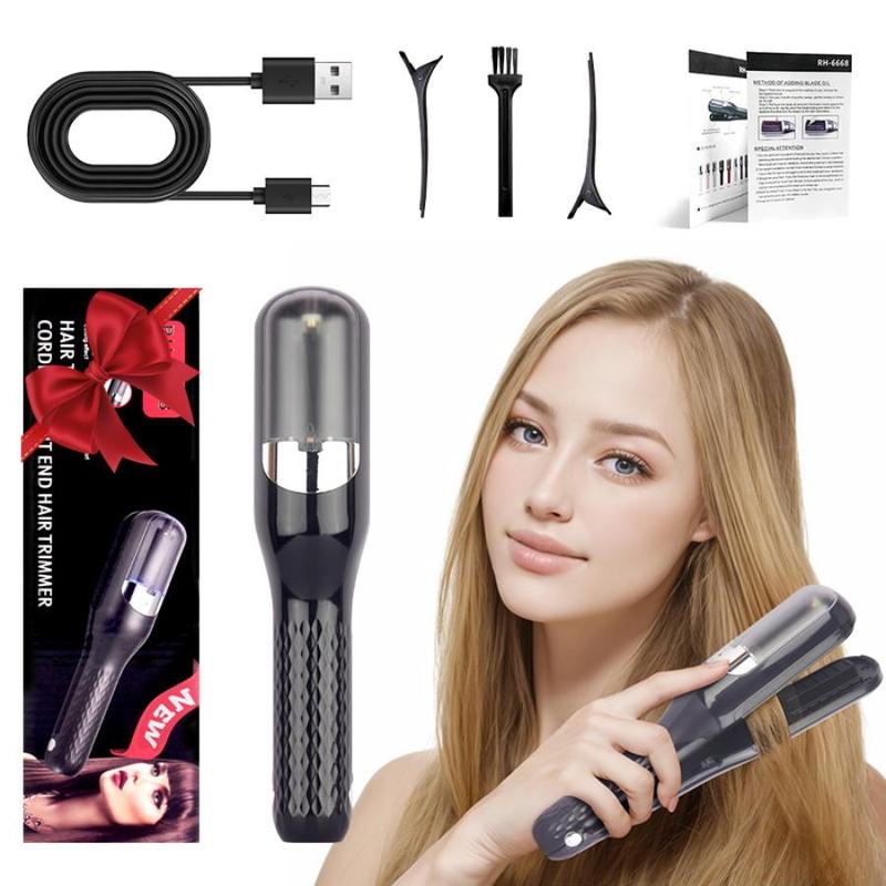 Automatic Electric Hair Clipper, Multifunctional Type-c Rechargeable Hair Split End Clipper, Portable Wireless Trimmer, Hair Care Tool, Cordless