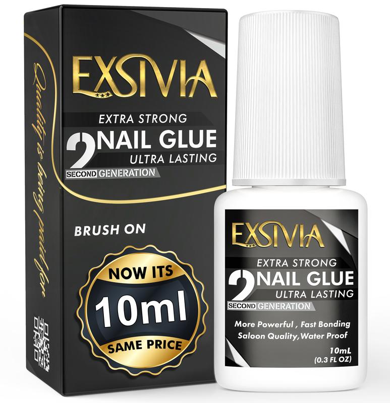 2nd Generation Strong Hold Nail Glue - Salon Quality, Extra Strength for Acrylic, Press-On, Fake Nails, No Dehydrator and Primer Needed - 10ml outdoorfun
