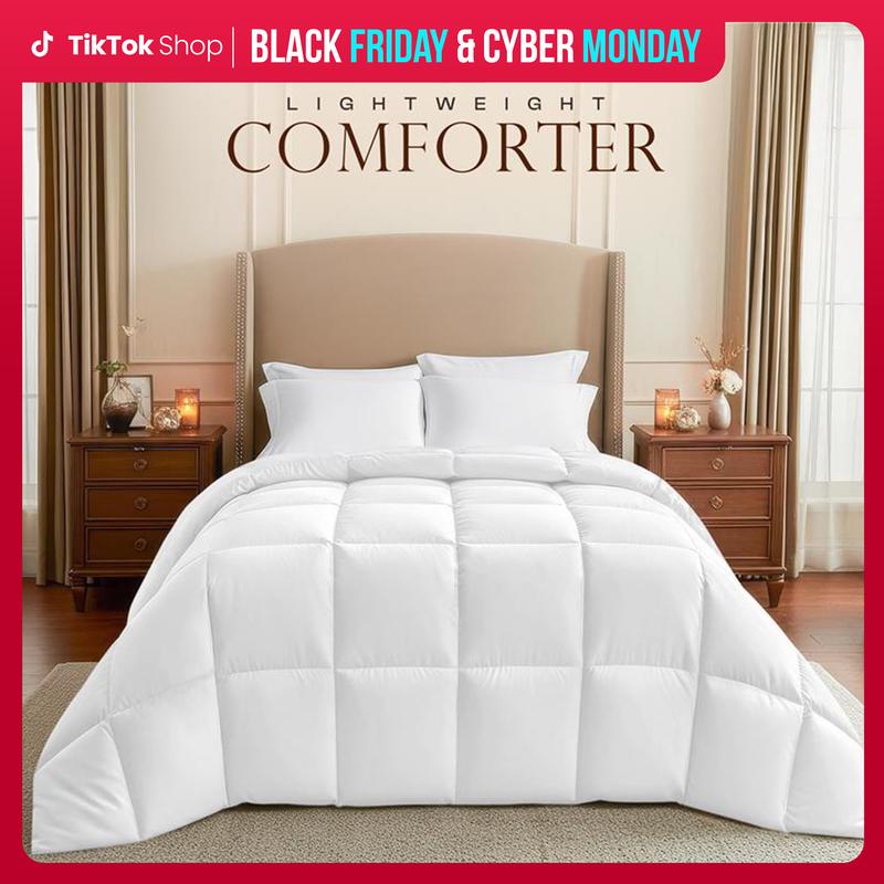Utopia Bedding All Season Puffed Quilt Comforter King Queen Twin Full Sizes Lightweight Soft Polyester Breathable Cozy Duvet Insert Durable Easy Care Microfiber Bed Set