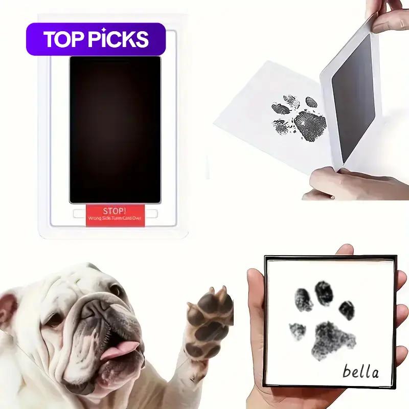 Pet Paw Print Ink Pad, 1 Count Non-contact Pet Paw Print Ink Pad, Pet Memorial Supplies, Dog & Cat Accessories,kitten Supplies