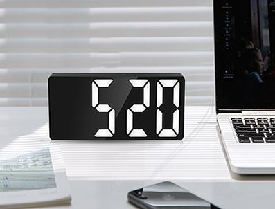 Dupashio Digital Alarm Clock for Bedroom, Adjustable Brightness, Snooze Model, Voice Control, 24H Display, Suitable for Kids & Office Use Home Goods