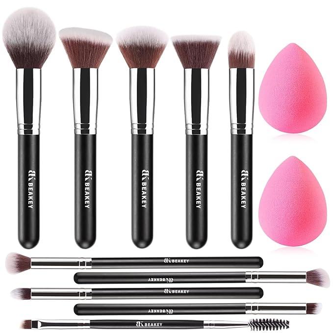 BEAKEY TAP PAW Makeup Brush Set Glam Blend for Beginner