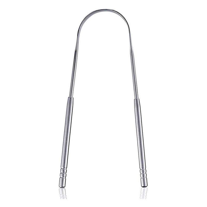 Stainless Steel U Shaped Tongue Cleaner, 1 Piece Portable Tongue Scraper for Bad Breath, Oral Care Product for Women & Men, Christmas Gift Xmas New Year Gift