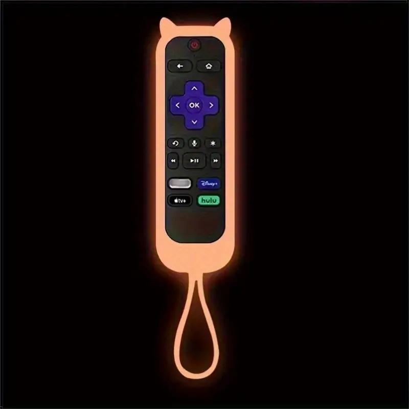 Luminous Remote Control Cover, Remote Storage Case with Lanyard, Remote Control Protector Compatible with TCL, Hisense and Roku TV, Travel Storage, Storage Bag #GLOBAL PICKS