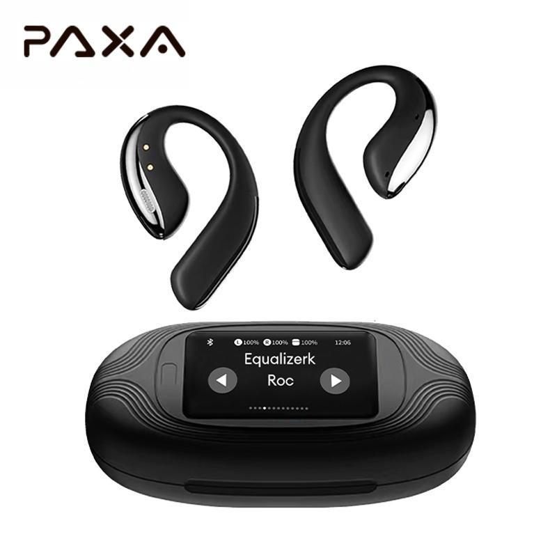 OpenAir Max Intelligent Earphones, OWS Wireless Multifunction Screen Bluetooth Earphones, Support Playing Music Phone Calls Headphones & Meeting Summary Earbuds