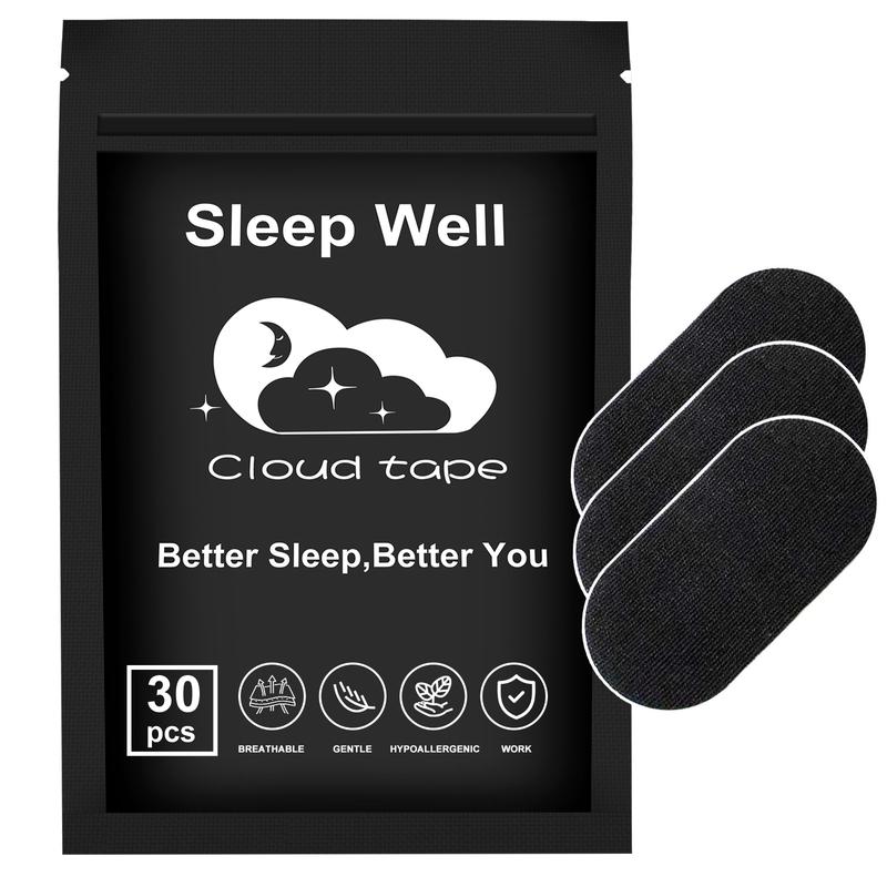Cloud tape Mouth Tape Pack of 30/60/120 for 1/2/4 Month, Hypoallergenic Adhesive, Mild Tape, Sports Accessories, Black super breathable promotes restful Sleep