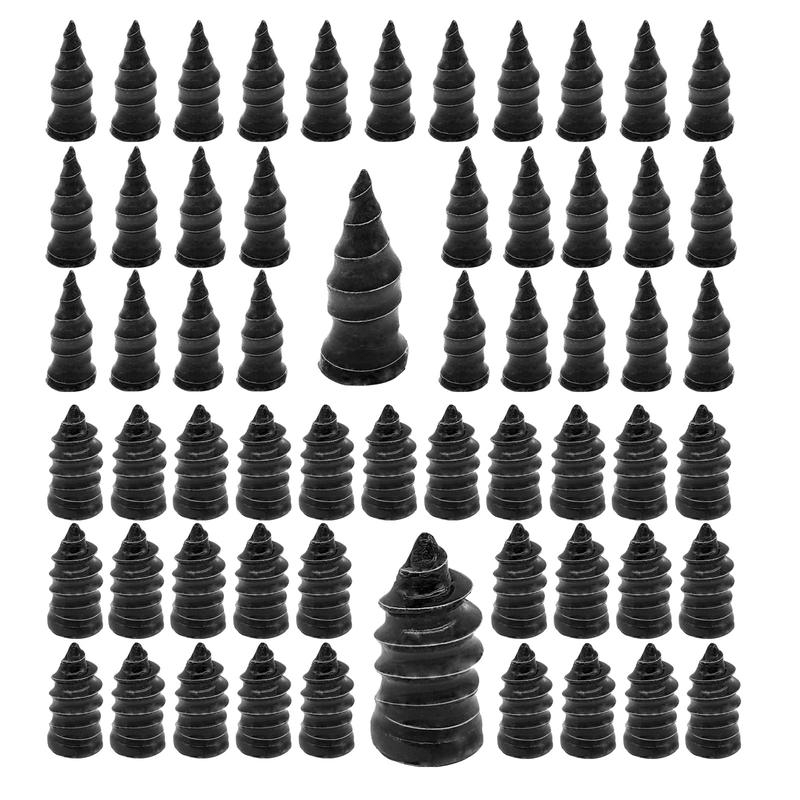 60PCS Tire Repair Rubber Nails Kit with 2 Sizes for Car/Motorcycle/Truck/Tractor, Fast Self-service Screw Rubber Nail Vacuum Tire Puncture Repair Tool