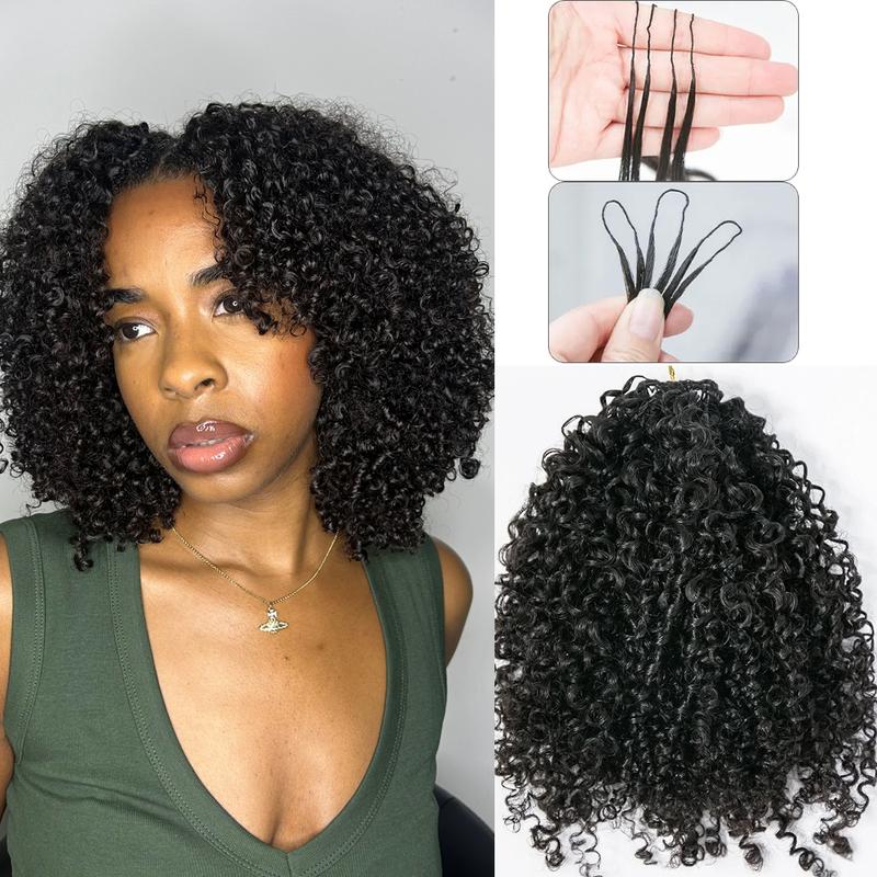 YWIGS Crochet Human Hair for Miracle Knots Human Hair Feather Crocher Human Hair for Miracle Knots Boho Braids Burmese Curly Pre-Separated 60g / Bundle, 4 to 5 Bundles Recommended  #tiktokshopmemorialday