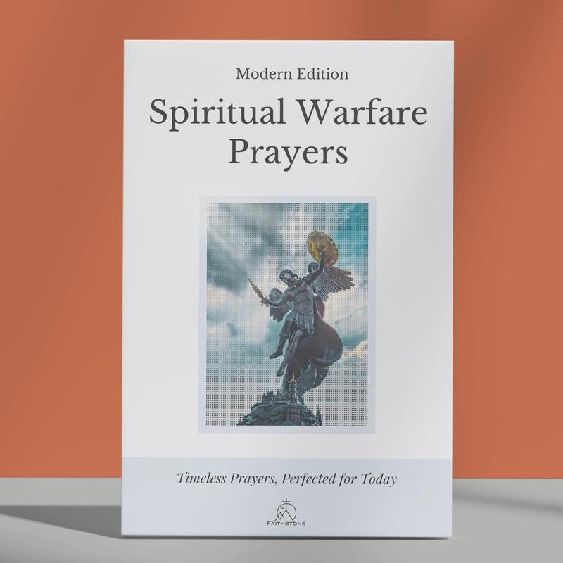 Spiritual Warfare Prayers Book - Modern Edition | Christian Prayer Book for Anxiety, Fear, Protection, Healing, Temptation & Spiritual Attacks | Daily Devotional Prayers for Women and Men | Scripture-Based Faith Gift | Pocket Prayer Book