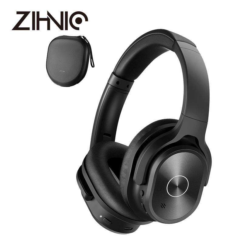 ZIHNIC PN9 Active Noise Canceling Headphones，Wireless Bluetooth Earbuds，Over Ear Foldable Sport Headset，Long Standby Powerful Battery Life Bluetooth 5.4 Waterproof Long Standby Foldable Sport