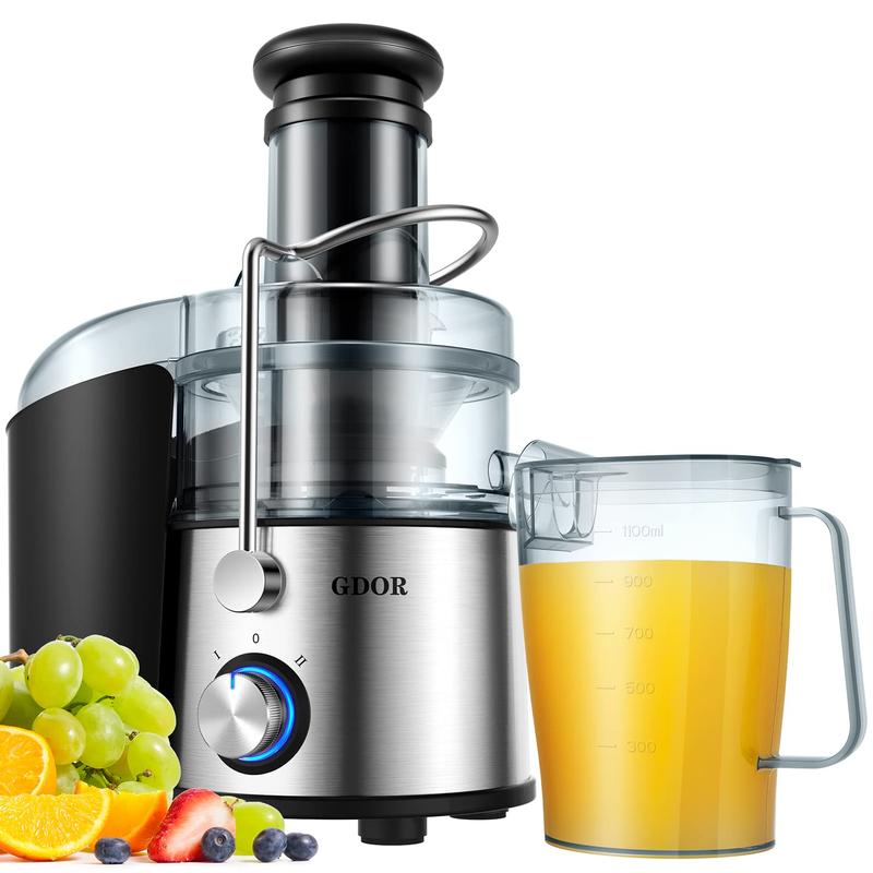 800/1200/1300 W+2.5/3/ 3.2 inch Feed Chute Juicer with Titanium Enhanced Cut Disc,Dual Speeds Centrifugal Extractor Machines for Fruits,VeggiesSummerVibes