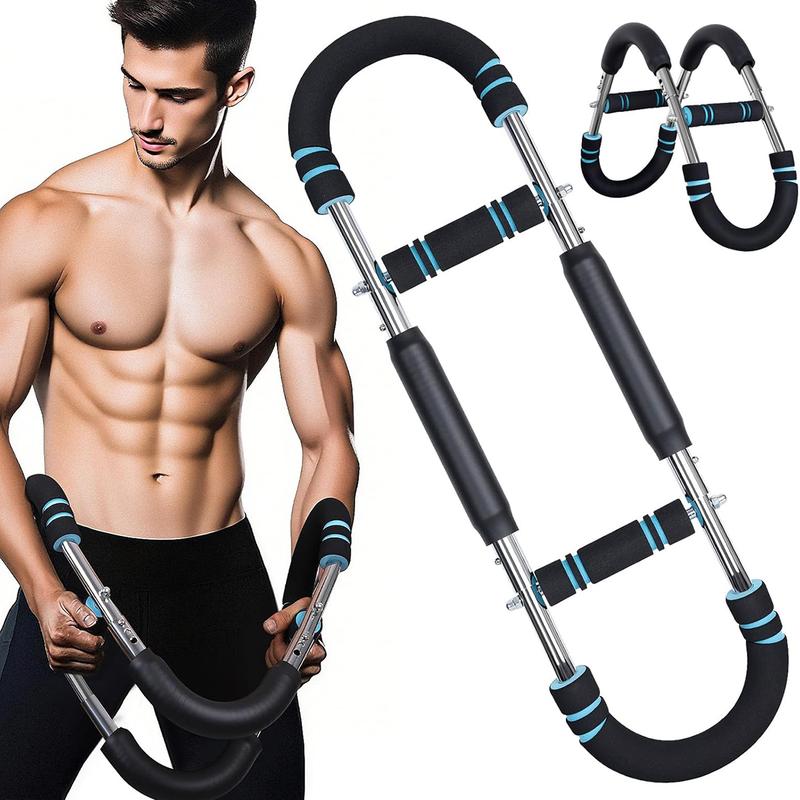 Adjustable Power Twister Arm Trainer for Chest & Arm Workout, Portable Upper Body Strength Bar for Men Home Gym Fitness Summervibes