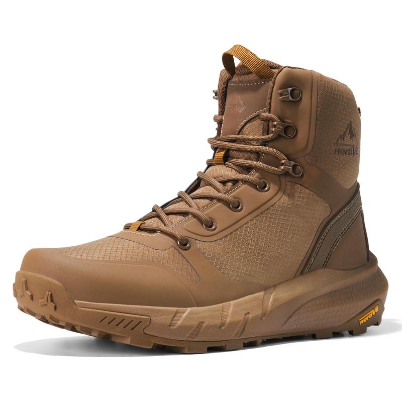 【fathersday】NORTIV 8 Metrostrike Men's Tactical Boots Lightweight Comfortable All-Day Work Boots with Side Zipper for Motorcycle Combat Hiking 8 Inches Safety Outdoor Shoes - Footwear,summerwins