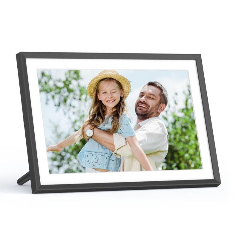 Arzopa 10.1 Inch Digital Touchscreen Photo Frame, Wifi Display Electronic Photo Frame with Memory Card Slot, Durable Floating Frame for 3d Baby Photo, Room Decor, Living Room Art, Valentine's Day Gift, Customizable Viewing, Decoration Items