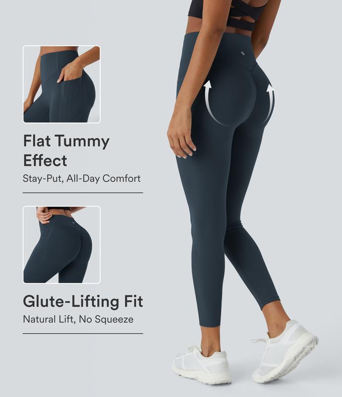 Halara UltraSculpt High Waisted Scrunch Butt Lifting Tummy Control Pocket Shaping Training Leggings #SwimWeek