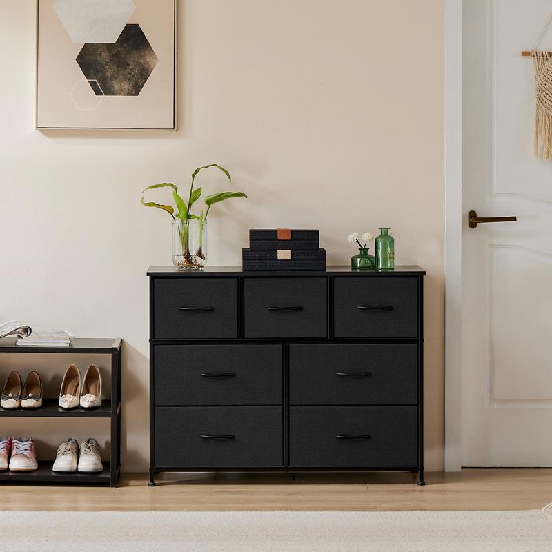 【Deals for you】Drawer Dresser Organizer, Storage Drawers, Fabric Storage Tower with 7 Drawers, for Bedroom, Closet, Living Room
