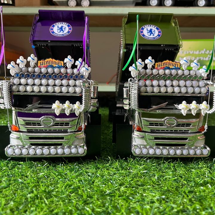 JJTruckโมเดลรถบรรทุกเฮนเมค1/24